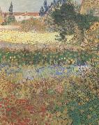 Vincent Van Gogh Garden in Bloom (mk09) Spain oil painting reproduction